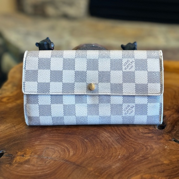 Louis Vuitton sarah damier long wallet, vintage pre-loved - Picture 1 of 15